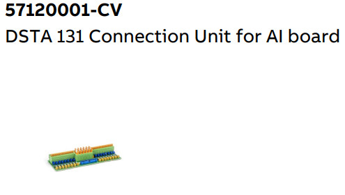 DSTA 131 57120001-CV ABB Connection Unit for AI board