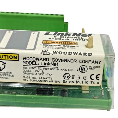Woodward 9905-969 Analog Input Module with 24VDC Power, 0-10V or 4-20mA Signal Range, and Modbus RTU Communication
