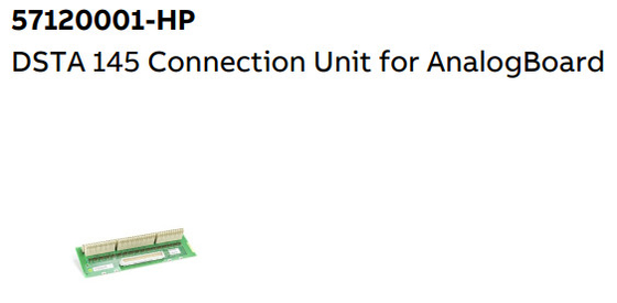DSTA 145 57120001-HP ABB Connection Unit for Analog Board
