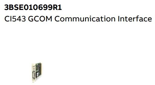 CI543 3BSE010699R1 ABB GCOM Communication Interface