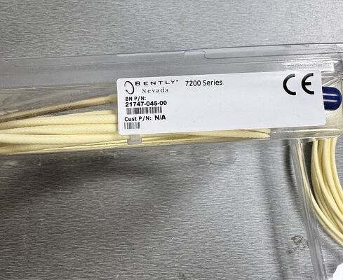 Bently Nevada 21747-045-00 7200 Series Extension Cable for Non-Contacting Measurement with 80 Mils Linear Range and API 670 Compliance